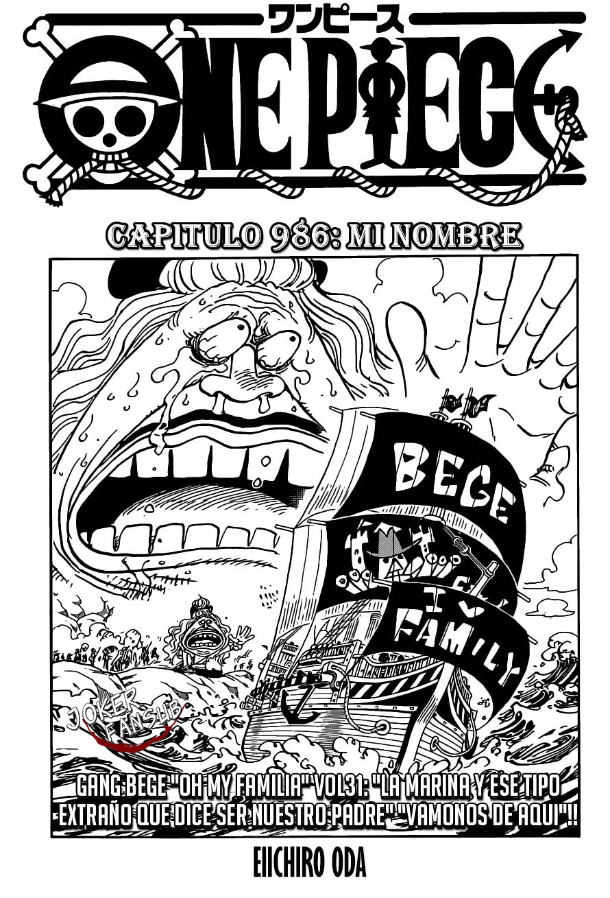 One Piece Chapter 986